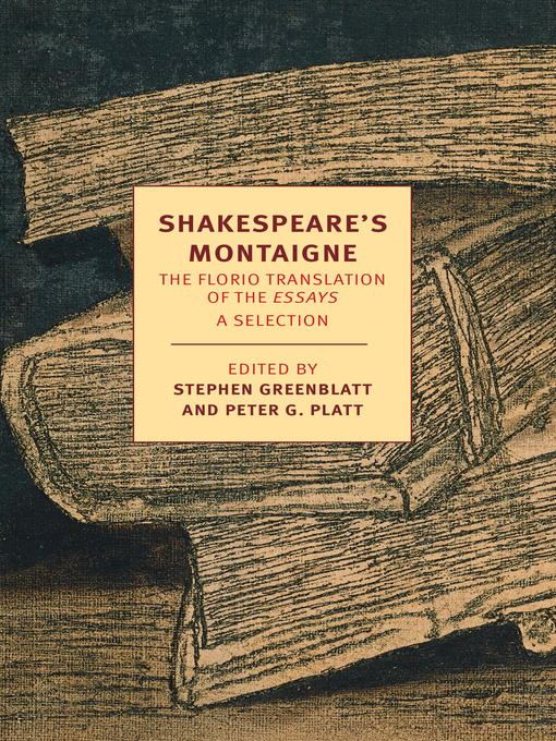 Title details for Shakespeare's Montaigne by Michel de Montaigne - Available